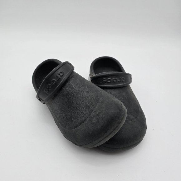 CROCS Shoes - Crocs Sandals Womens 10 Black Bistro Clog Non Slip No Holes Bistro Chef